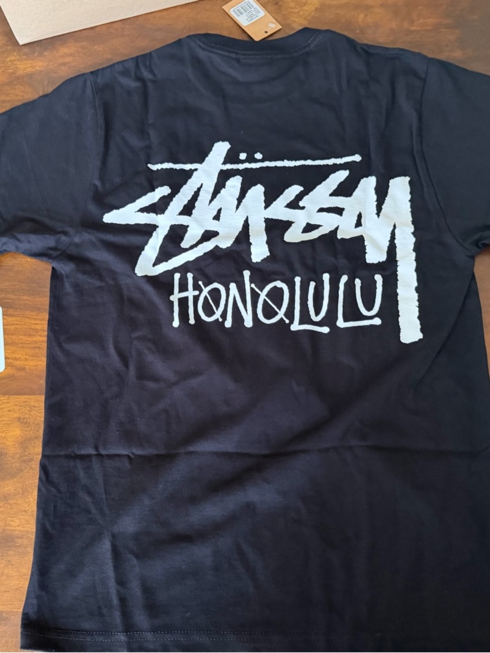 Stussy T-Shirt Honolulu Limited Edition Mens Size Small Black  Authentic
